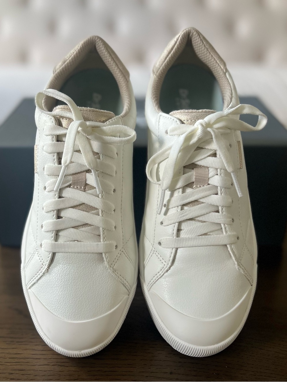 Light Metallic Gold and White Platform Sneakers - Dr. Scholl’s Time Off - Picture 13 of 13